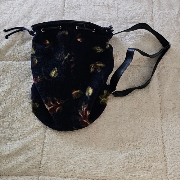 Floral Blue Drawstring Women\'s Bag. Excellent Condition!